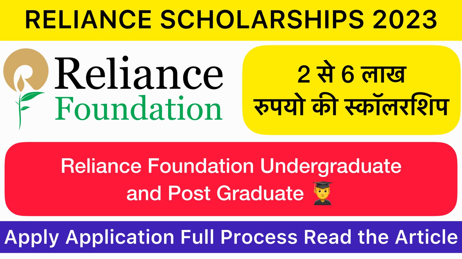 Reliance Foundation Scholarship 2023