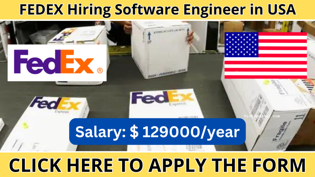 FEDEX Hiring Software Engineer in USA