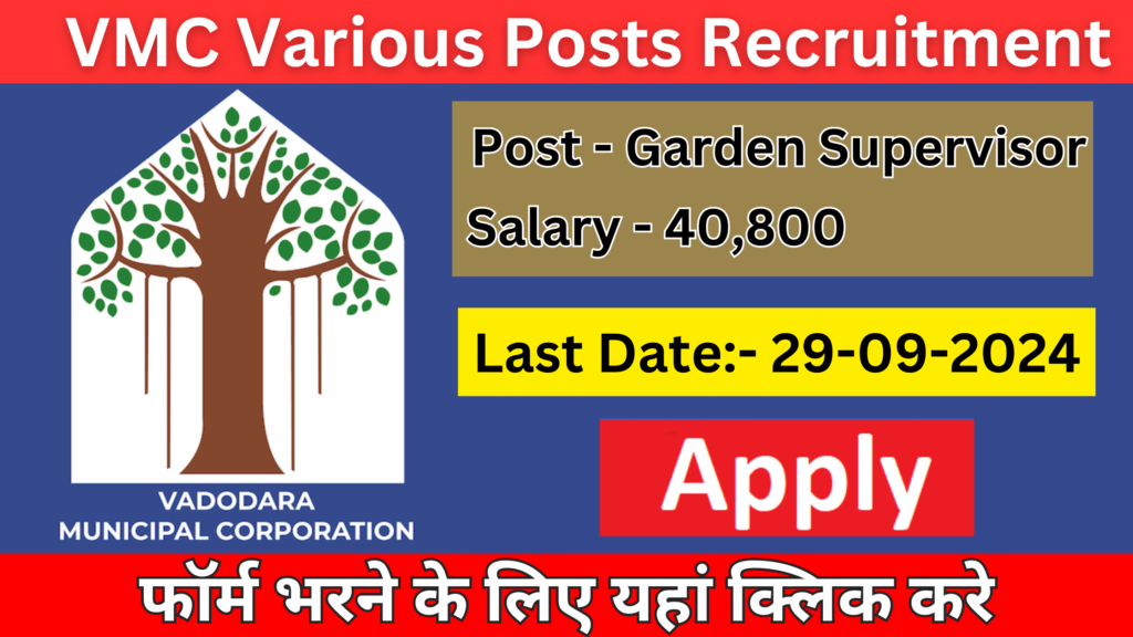 VMC Various Posts Recruitment 2024