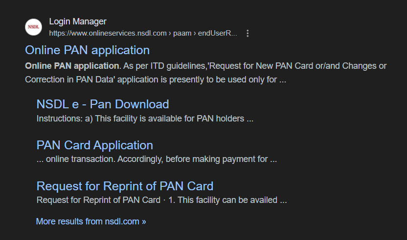 Make a pan card online